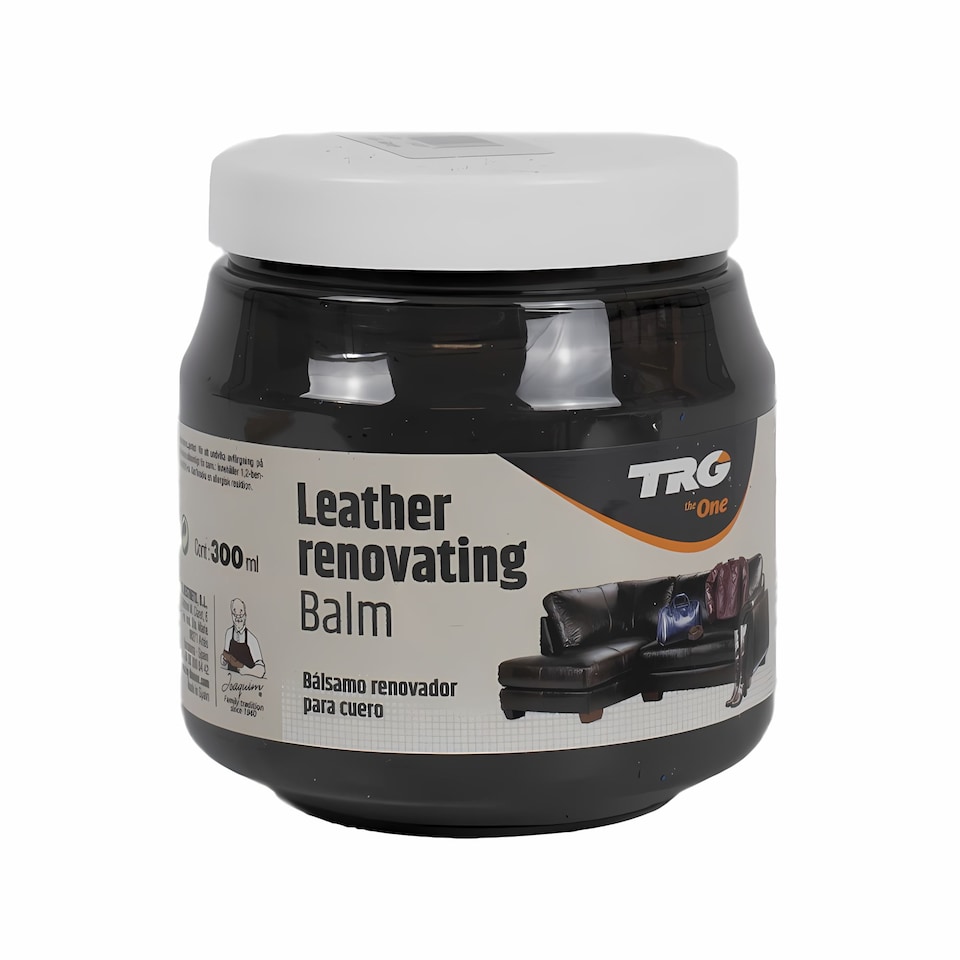 image 1 of TRG Leather Renovating Balm for Colour Restoration of Smooth Leather 300ml | Grey | Grey