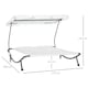 image 7 of Outsunny Garden Double Hammock Sun Lounger Day Bed Canopy 2 Pillows w/ Stand New