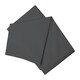 image 1 of Belledorm Brushed Cotton Flat Sheet - Charcoal - Single