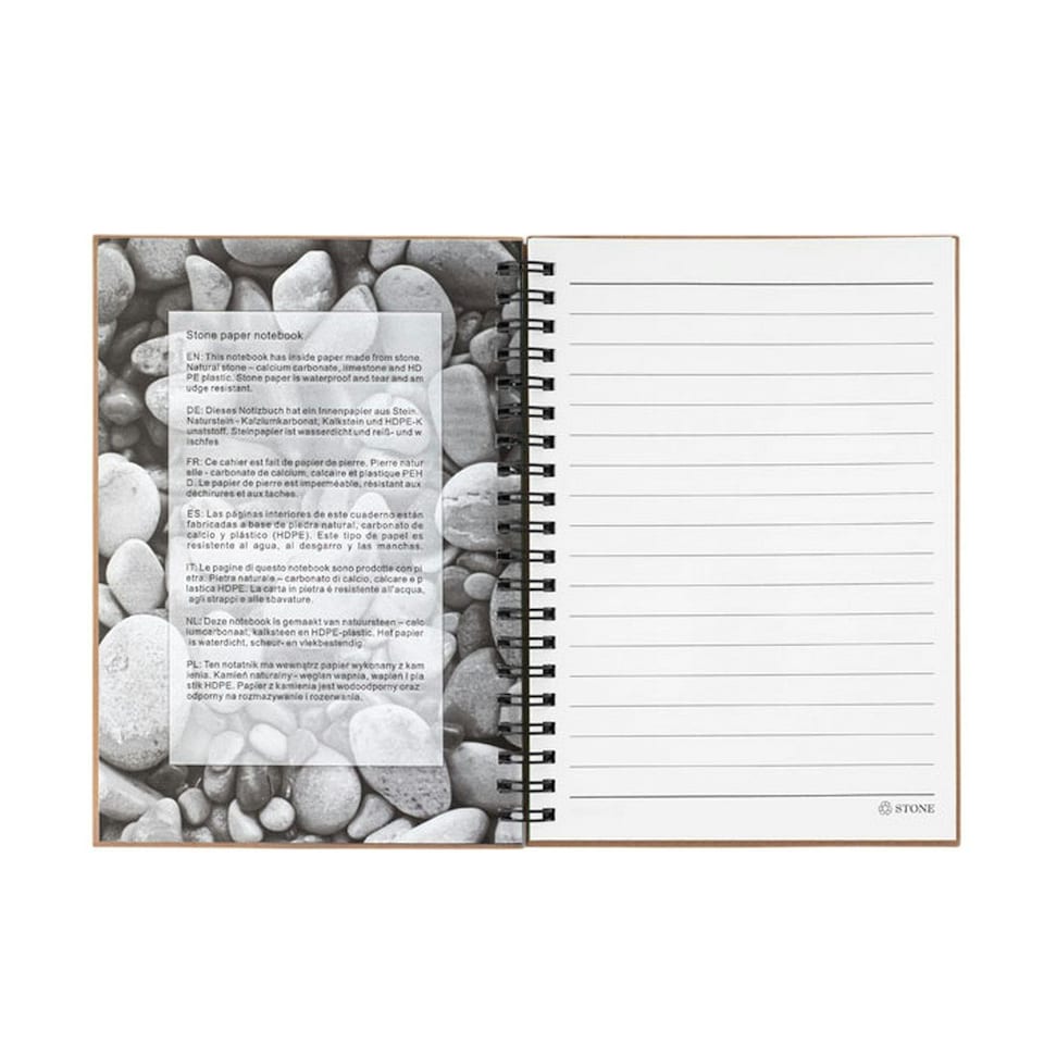 image 1 of MidOcean Piedra Paper Notebook - Orange - One Size