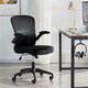 image 2 of Yaheetech Ergonomic Office Chair Adjustable Mesh Chair Black Black