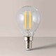 image 2 of ValueLights 10 Pack LED Filament E14 Clear Golfball Light Bulbs | Clear