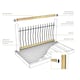 image 1 of Cheshire Mouldings Tuscany Decking Balustrade Kit (W) 1800mm