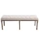 image 5 of HOMCOM  Stool Bench 3 Person Chic Button Tufted  Bedside Seat End Hallway