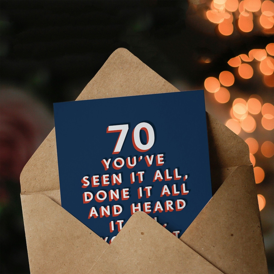 image 1 of Seen All But Can't Remember 70 Year Old For Him Funny 70th Birthday Card