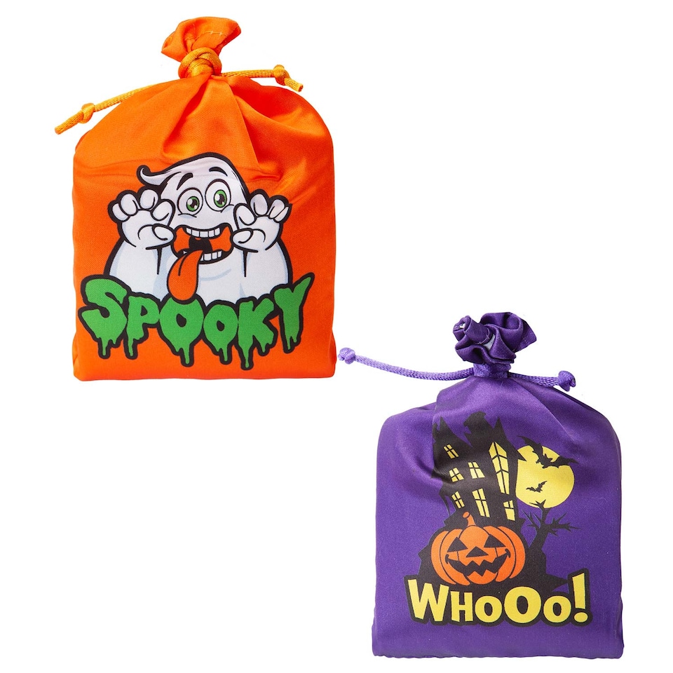 image 1 of PMS Halloween Bag with Creepy Sounds - Purple Pumpkin Trick or Treat Bag