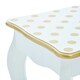 image 4 of Teamson Kids Polka Dot Vanity Table & Stool with Storage, White/Gold