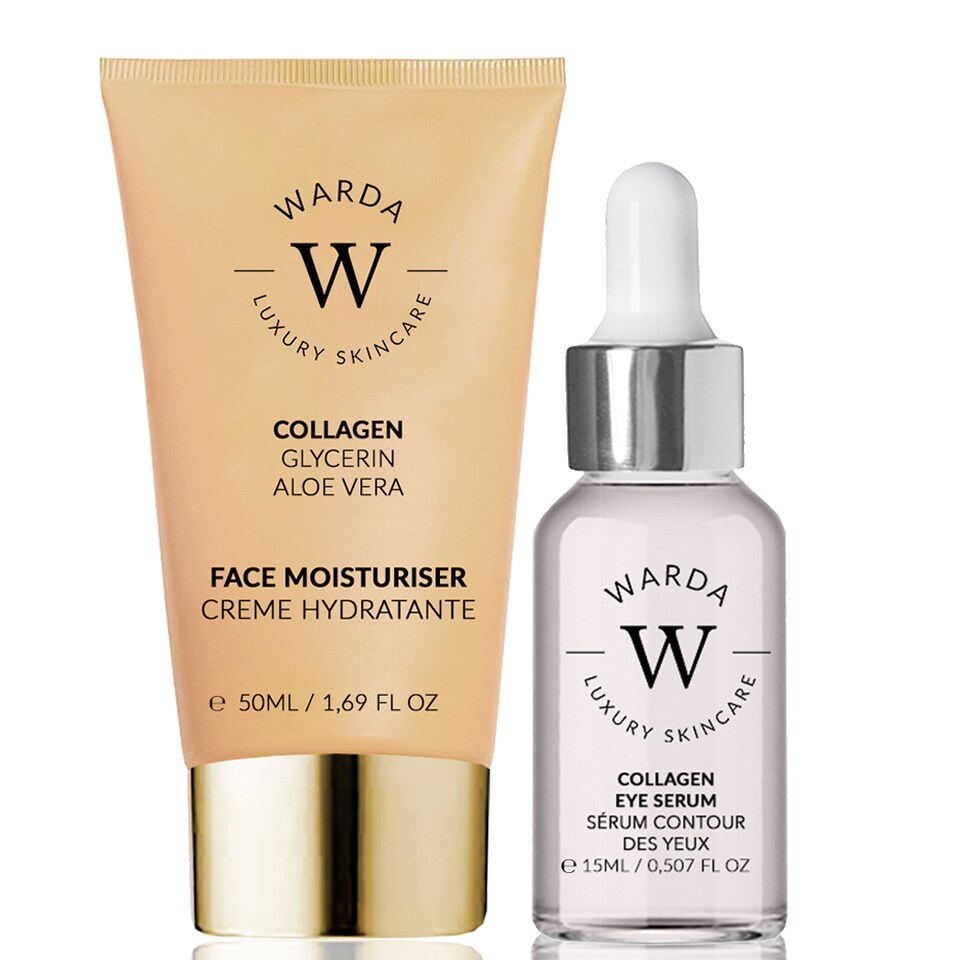 image 1 of Warda Luxury Skincare Skin Lifter Boost Collagen Moisturiser 50ml + Skin Lifter Boost Collagen Eye Serum 15ml