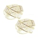 image 4 of ValueLights Hudson Pair of Acrylic Jewel Gold Intertwined Twisted Easy Fit Lamp Shades with LED Bulbs