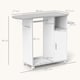 image 7 of HOMCOM Rolling Ironing Board Cabinet, Foldable Ironing Station with Storage