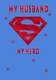 image 1 of Superman Themed Hero Design Husband Birthday Card