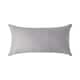 image 1 of Homescapes Grey European Size Pillowcase Egptian Cotton 330 TC - 40 x 80 cm | Grey