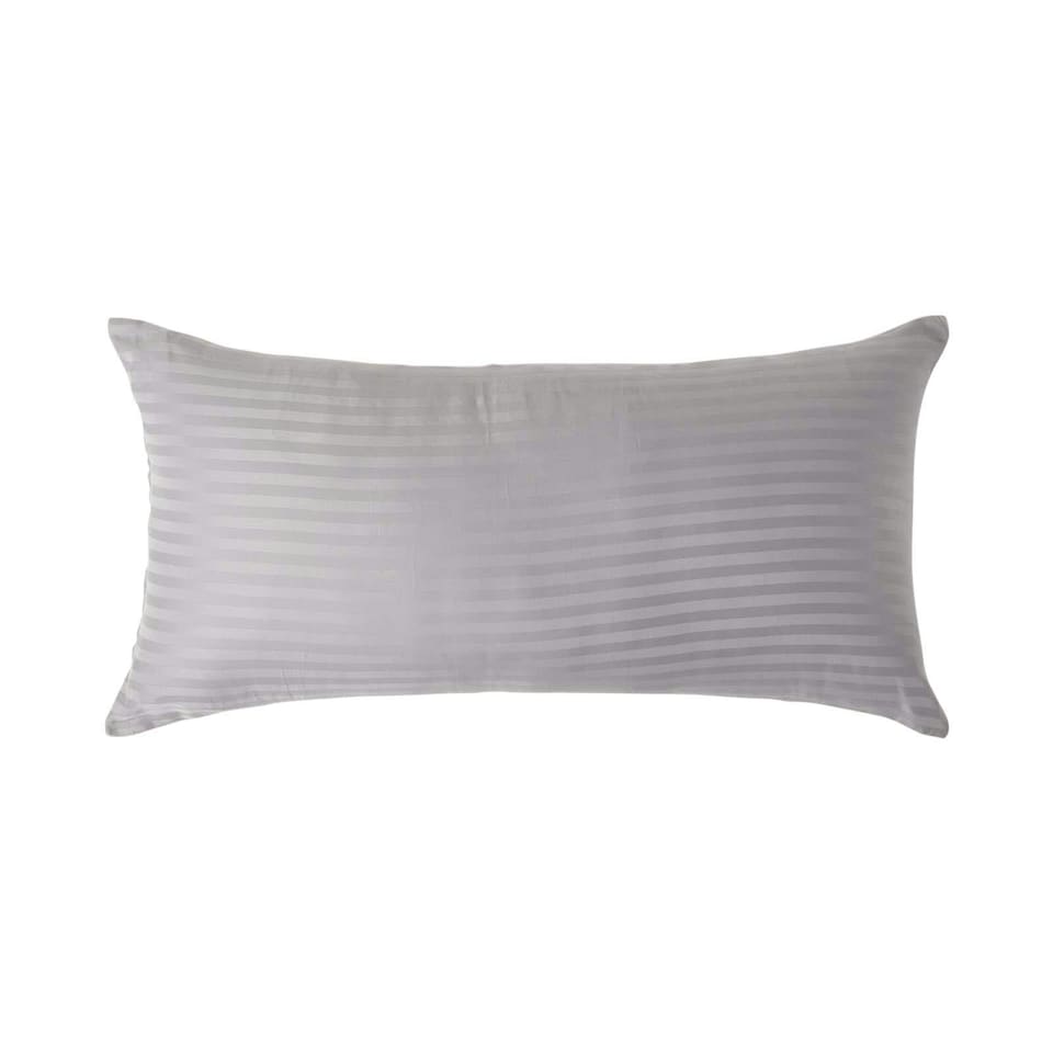 image 1 of Homescapes Grey European Size Pillowcase Egptian Cotton 330 TC - 40 x 80 cm | Grey