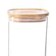 image 4 of Argon Tableware Square Glass Storage Jars with Wooden Lids - 2.2 Litre - Pack of 6