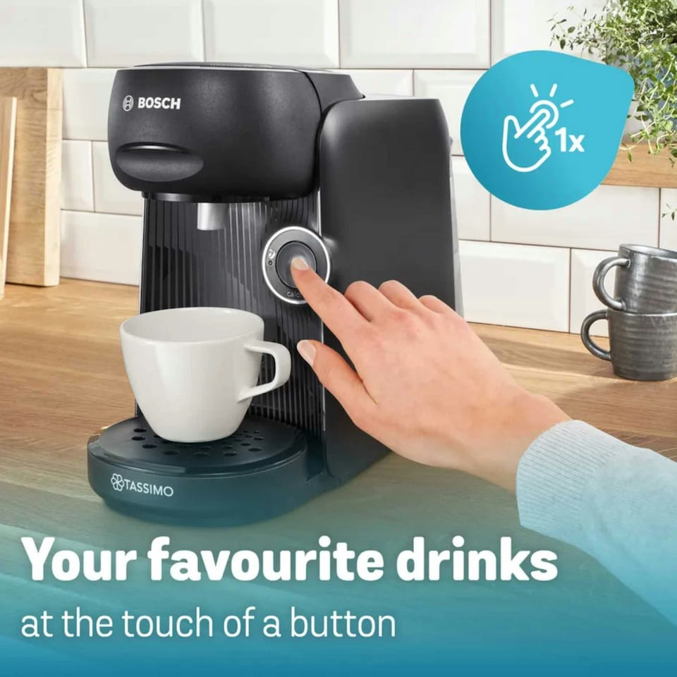 image 1 of Bosch TASSIMO FINESSE Hot Drinks Machine - Black TAS162EGB