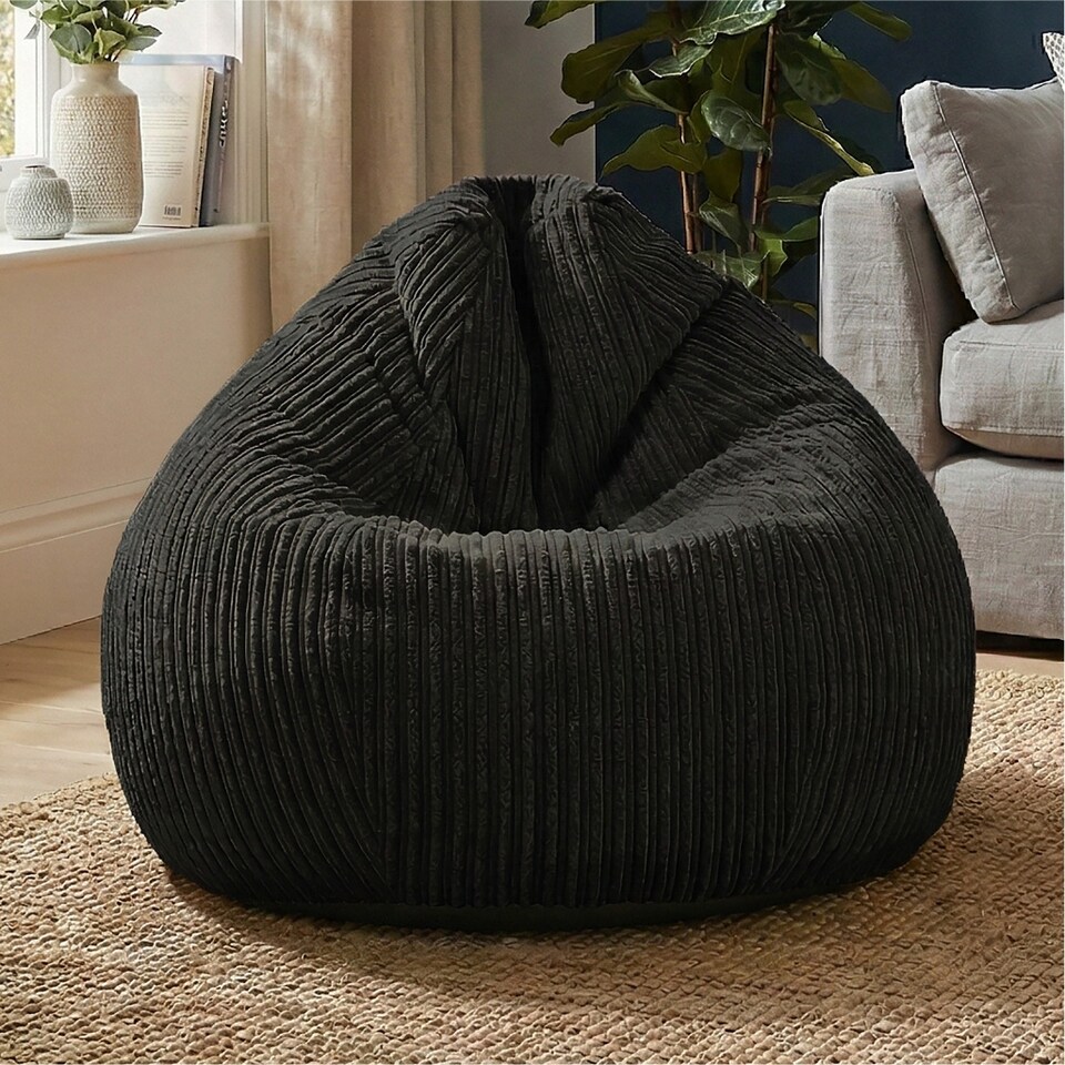 image 1 of rucomfy Jumbo Cord Slouchbag - Indoor Classic Bean Bag for Adults