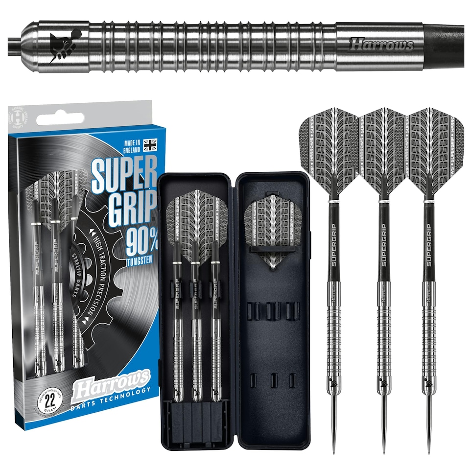 HARROWS DARTS TUNGSTEN SUPERGRIP - 22GM - Cartasport - DATS22