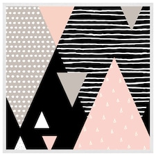 Triangle geometrics (Picutre Frame) White | XL