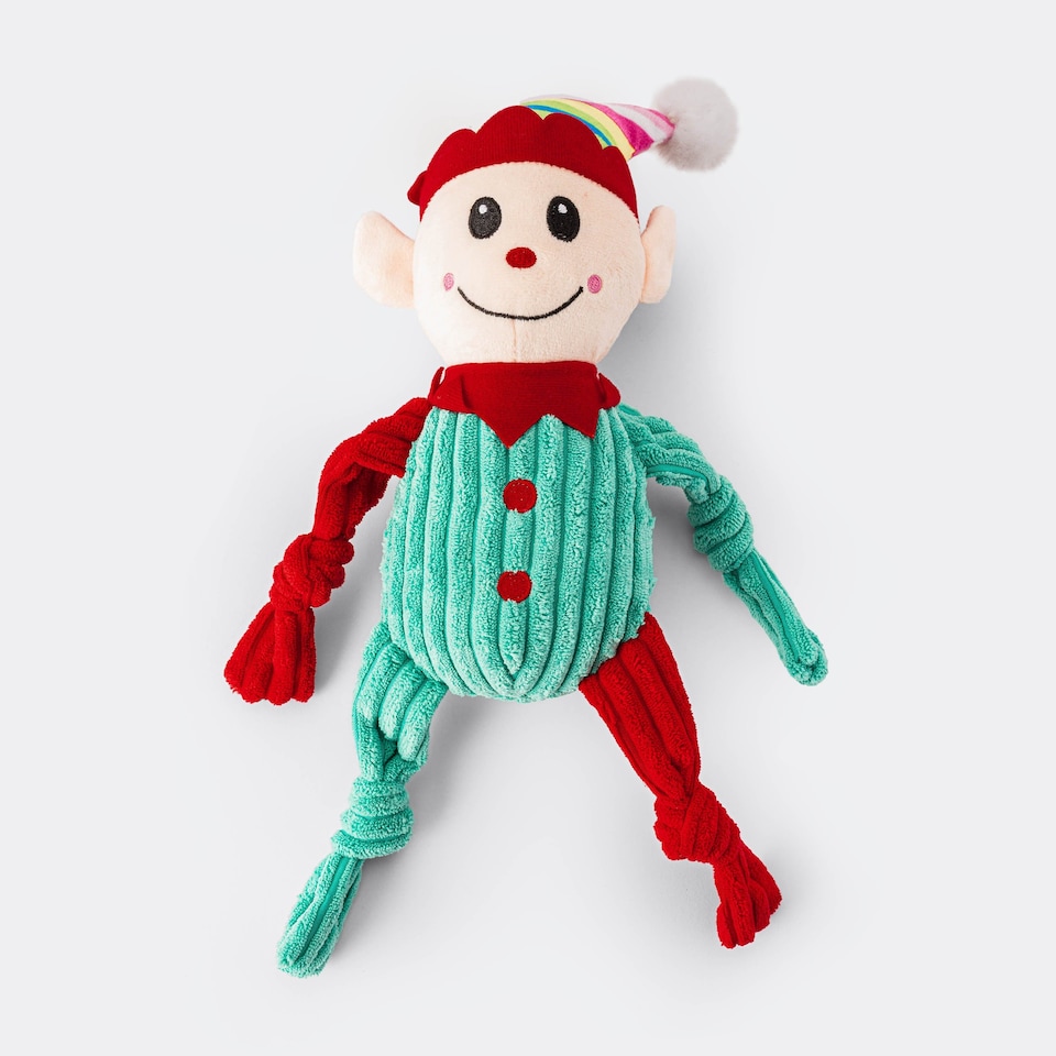 image 1 of Christmas Elf Dog Toy
