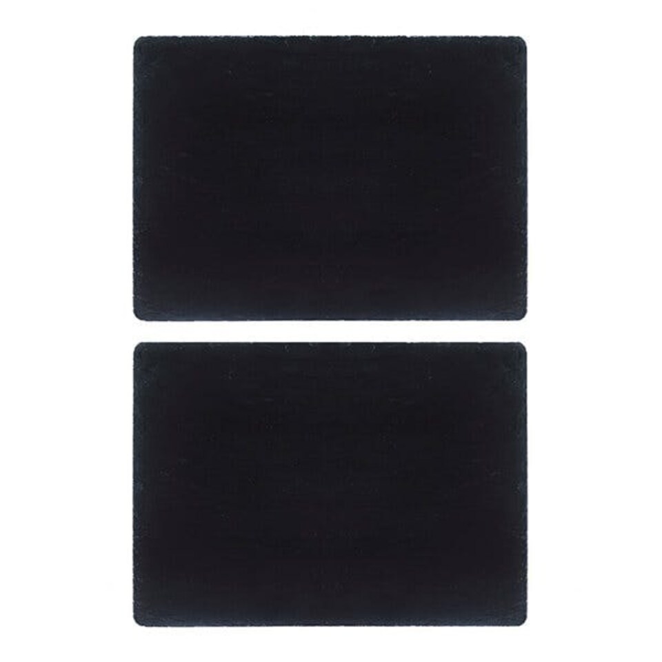 image 1 of The Just Slate Company Set of 2 Rectangular Slate Placemats