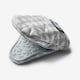 image 6 of Silicone Hot Grab Mini Oven Mitt, Gingham | Grey | French Grey