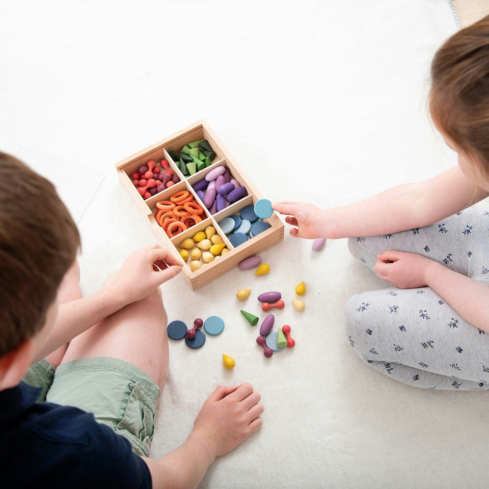 image 1 of Wooden Treasures Sorting Set