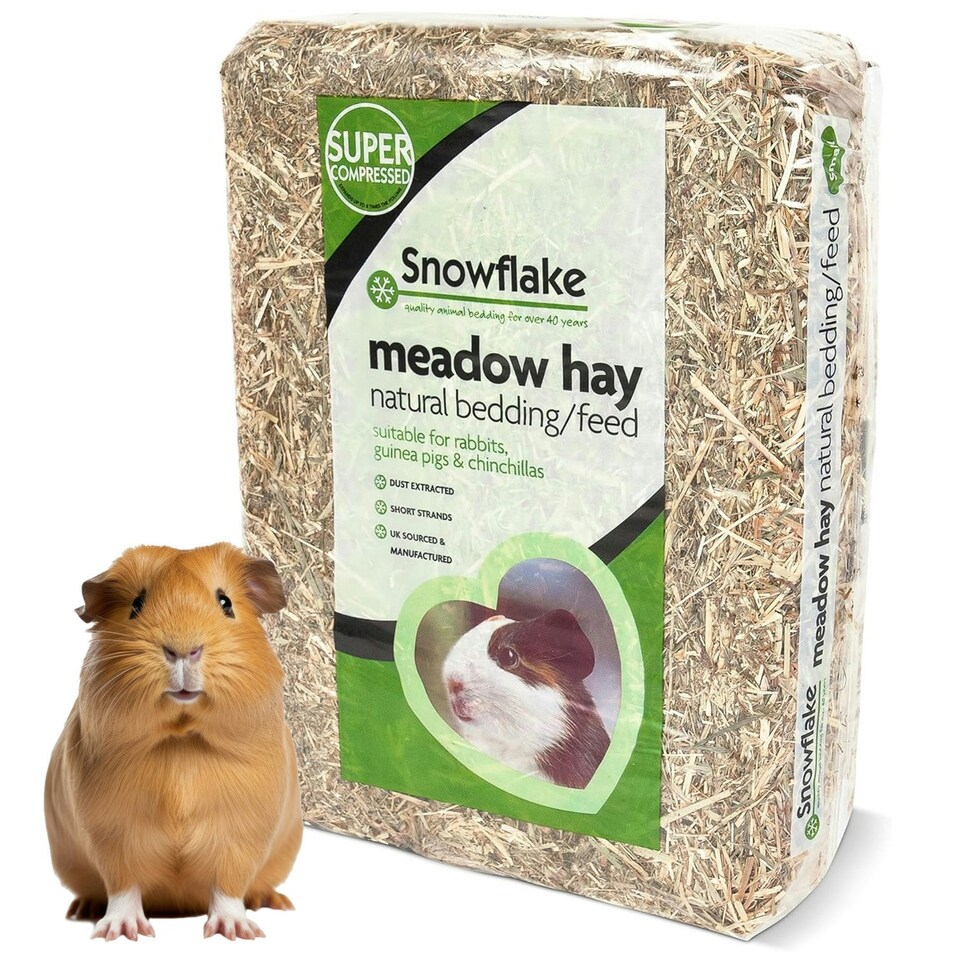 image 1 of 3kg (2 Bags) Fresh Natural Premium Dried Meadow Hay Grass Great For Small Animals