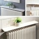 image 5 of Greenhurst White Radiator Shelves – Easy Fit Design with No Drilling, Available in 60cm, 91cm & 115cm Sizes White | 115.5