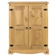 image 3 of Core Products Corona, 2 Door Cupboard Unit H110cm x W80cm x D29.6cm Brown