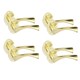 image 1 of Golden Grace 4 Pair Astrid Design Door Handles Satin Brass Finish with Spindle and Fixings Grey