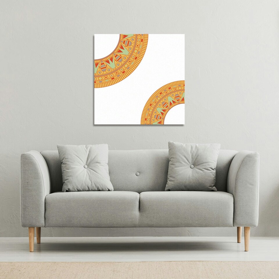 image 1 of Egyptian Hieroglyphs (Canvas Print) 90 x 90 x 4cm