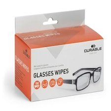 Durable Individually Wrapped Anti-Static Glasses Lens Wipes | 100 Pack | White