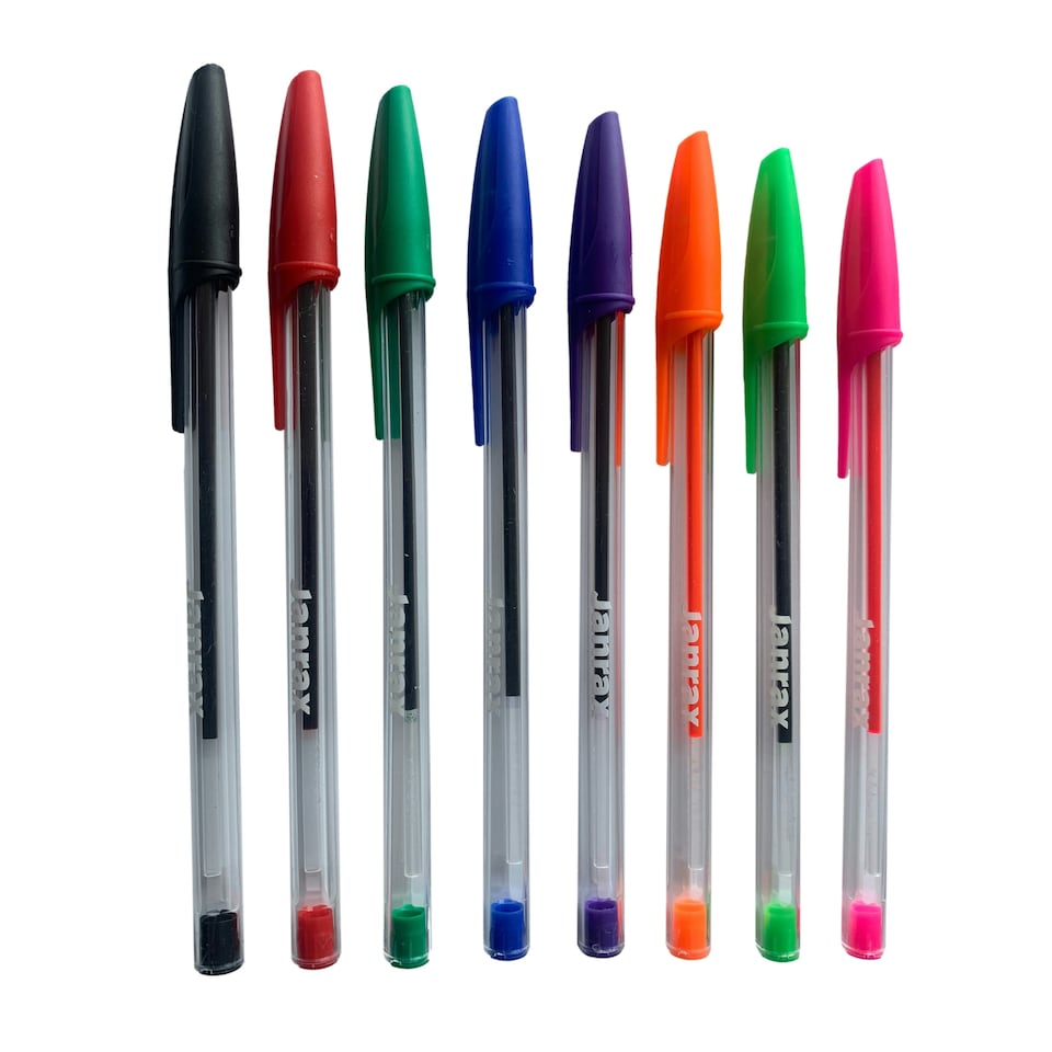 image 1 of Box of 50 Green Ballpoint Pens Smooth Glide by Janrax