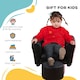 image 5 of HOMCOM Kids Sofa Set Toddler Chair Children Couch Seating Armchair w/ Footstool Black