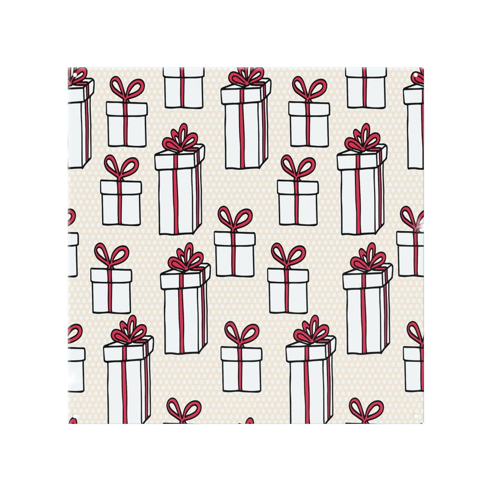 Simple Pattern Dining Splash Back White