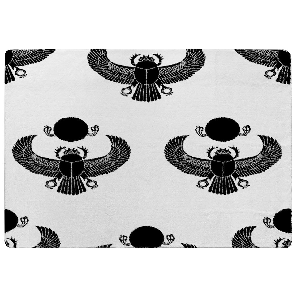 image 1 of Scarab Silhouette (Rug) Black | Medium: 80x150cm