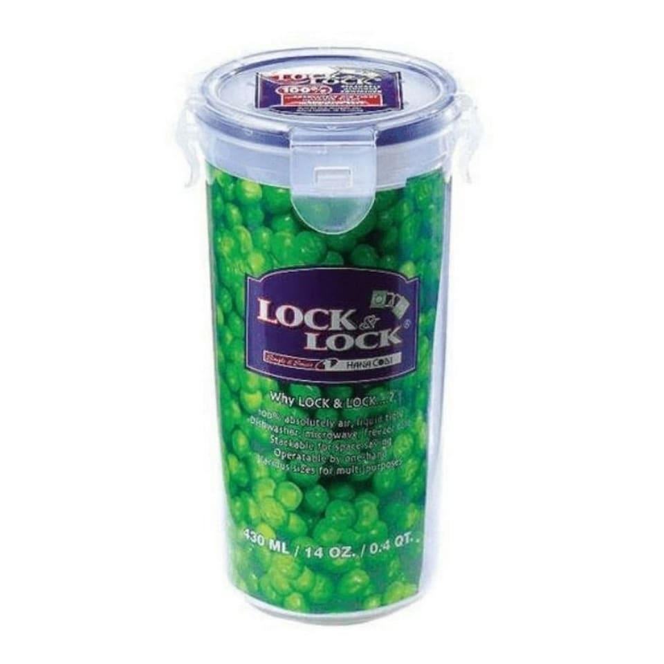 image 1 of Lock & Lock Round Food Container - Transparent - 9.2 x 15cm
