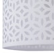 image 4 of Set of 2 White Laser Cut 25cm Pendant Lightshades | White | Medium | 2