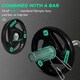 image 4 of SPORTNOW Two 10kg Olympic Weight Plates for Barbell, with Tri-Grips