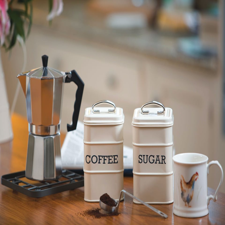 image 1 of KitchenCraft Sugar Tin Cream Metal