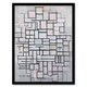 image 1 of Composition No IV Abstract Mondrian Vintage Framed Wall Art Print 12X16"