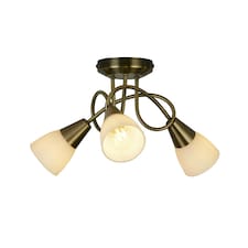 Bradford Antique Brass Ceiling Light Gold