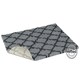 image 1 of Non-Slip Vetbed Select Soft Grey Trellis 75cm x 50cm