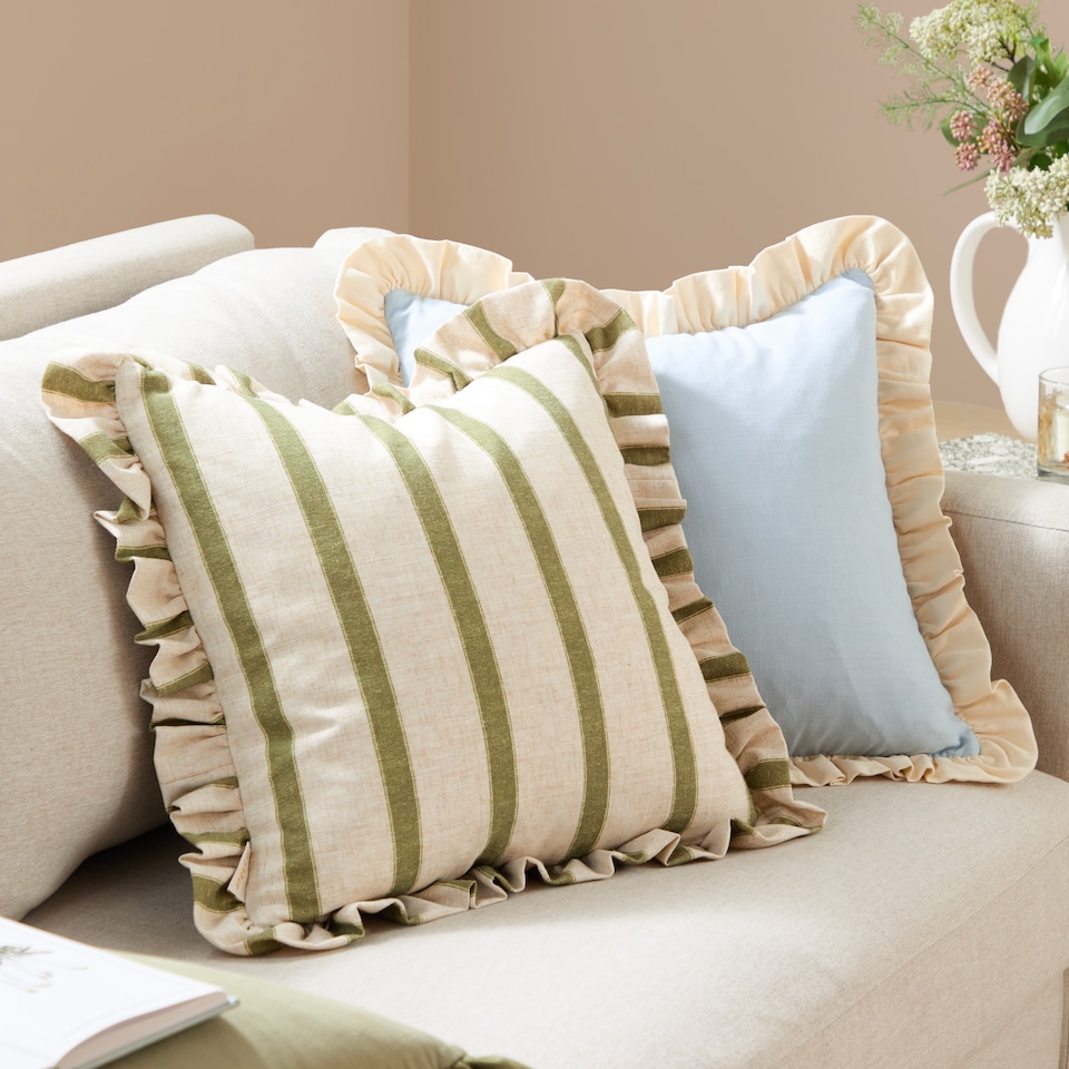 image 1 of Wylder Effie Cotton Ruffle Cushion