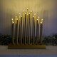 image 8 of 29cm Premier Christmas  Candle Bridge with 17 LEDs & Timer in Gold Battery Operated
