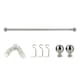 image 3 of Marlow Steel Curtain Rod Quiet Rail Pole Set Extendable Adjustable Satin Nickel