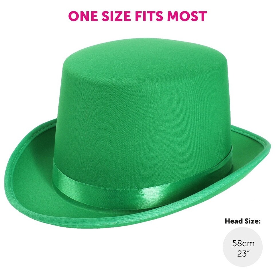image 1 of Pack Of 2 Irish Top Hat and Bowtie Green | One Size