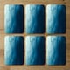 image 6 of abstract blue liquid fluid (Placemat & Coaster Set)