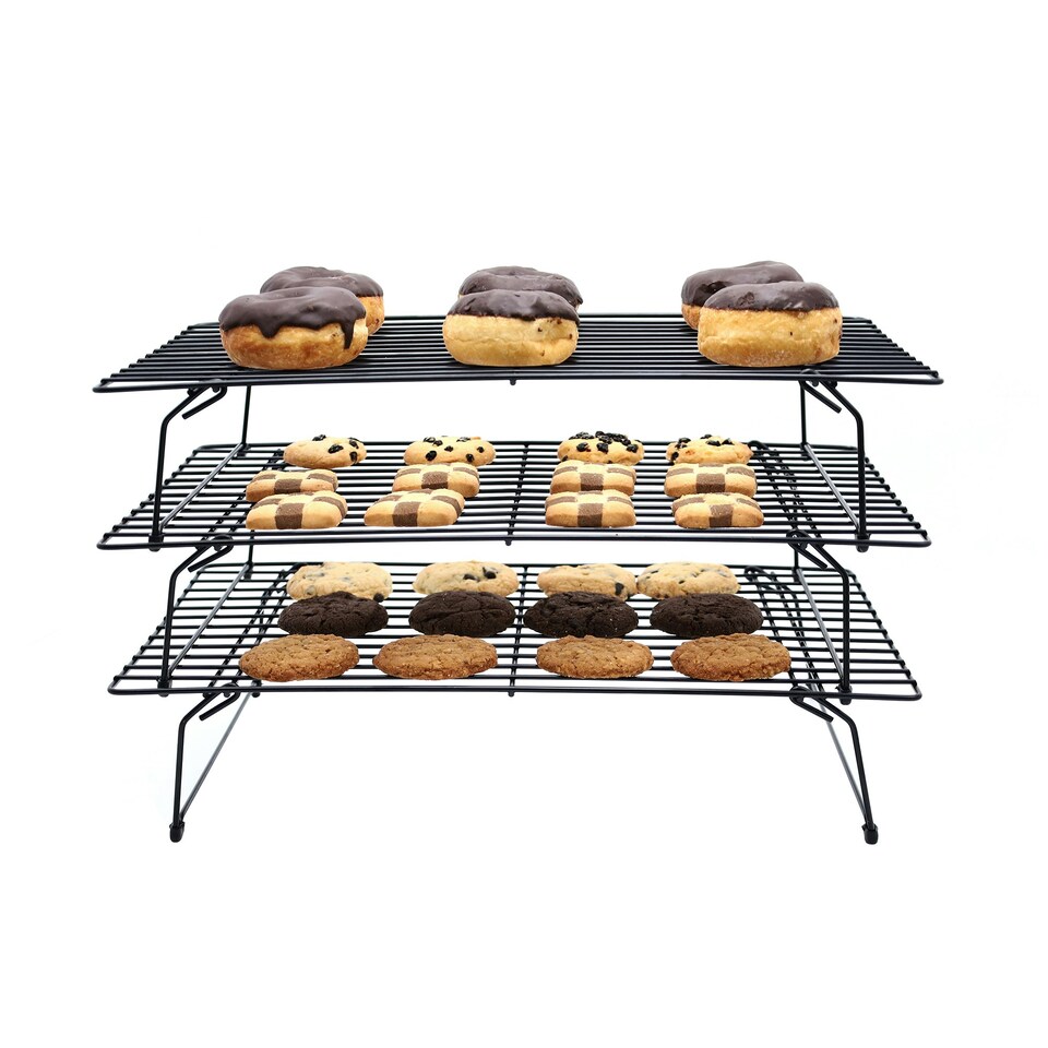 image 1 of Buckingham 3 Tier Stackable Cooling Rack System - Black