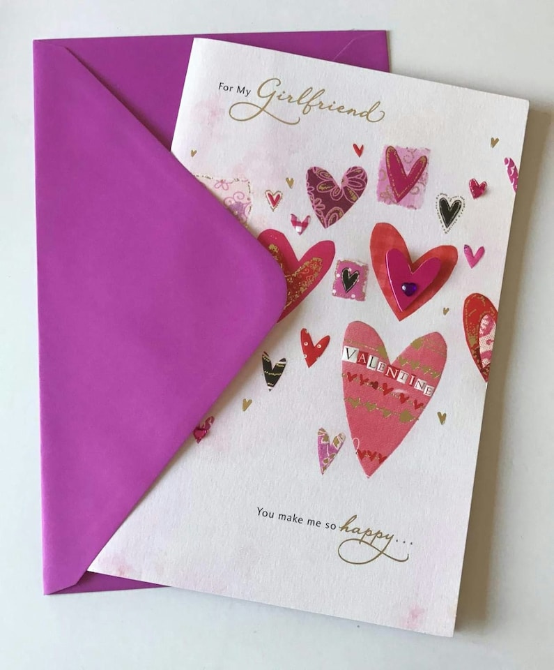 image 1 of For My Girlfriend Valentine, Valentine's Card